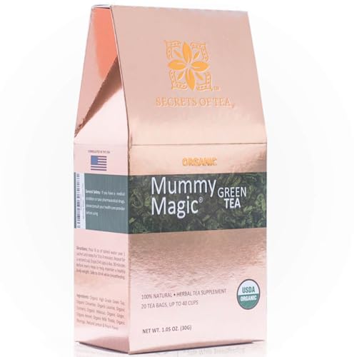 Mummy Magic Slim Tea - 100% Organic- Peach Flavor- Up To 40 Servings - 20 Count