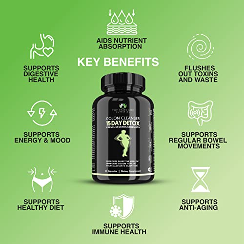 Colon Cleanse Fast-Acting Colon Cleanser Detox; Healthy Bowel Movement THE ENCLARE NUTRITION