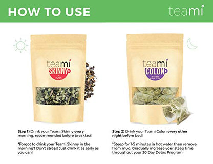Teami® 30-Day Detox Tea Pack: All-Natural Teatox Kit with Teami Skinny & Teami Colon
