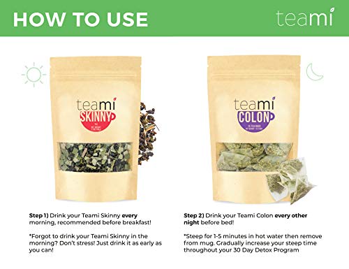 Teami® 30-Day Detox Tea Pack: All-Natural Teatox Kit with Teami Skinny & Teami Colon Teami