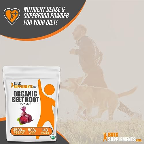 BULKSUPPLEMENTS.COM Organic Beet Root Powder - Beet Powder Organic, Beetroot BULKSUPPLEMENTS.COM