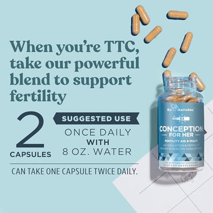 Conception Fertility Supplements for Women – Prenatal Vitamins – Promote Hormone Balance