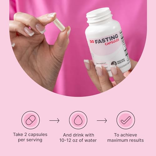 DOFASTING Glucomannan Capsules, Fiber Supplement Glucomannan, Sugar Cravings Blocker