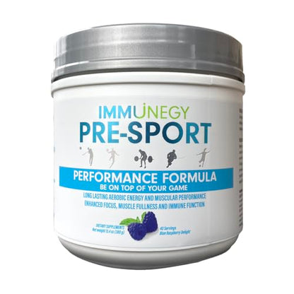 IMMUNEGY - PRE-Sport Performance Pre-Workout Formula (Blue Raspberry Delight)