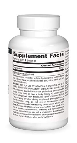 Source Naturals Pregnenolone 10mg - 60 Cherry Lozenges Source Naturals