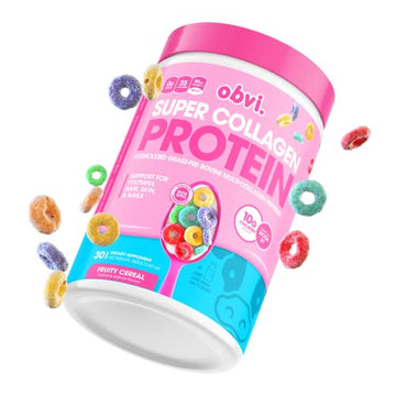 Obvi Collagen Peptides, Protein Powder, Keto, Gluten and Dairy Free, Hydrolyzed Grass