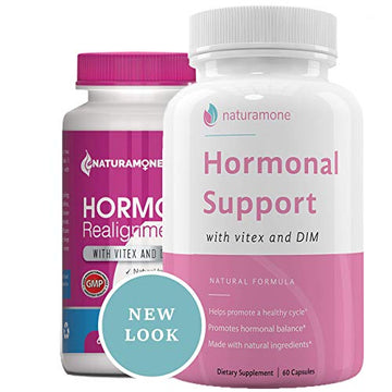 Estrogen Balance with Vitex & DIM for Women by Naturamone - for PMS Relief, Hormonal Acne, Estrogen