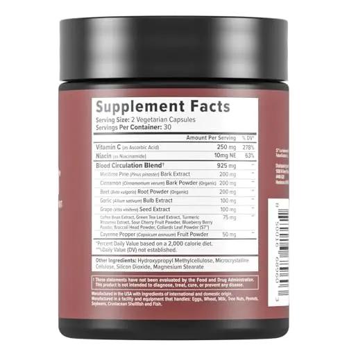 Choi Moid Bundle LED Light Key Chain + Nitro Wood Enhanced Circulation Nitric Oxide 60 Count