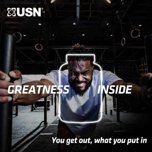 USN Whey+ Strawberry Protein Powder 2kg - Muscle Building & Recovery Protein Shakes USN