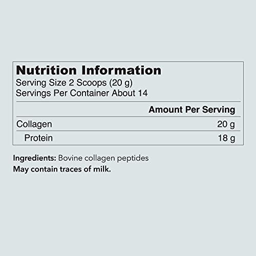 Collagen Supplements, Vital Proteins Hydrolyzed Collagen Peptides Powder (Type I, III) - Unflavored 284g Canister