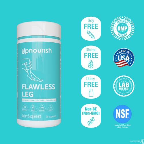 UpNourish Anti Cellulite Supplements - Varicose Veins Support, Restless Leg Relief UpNourish