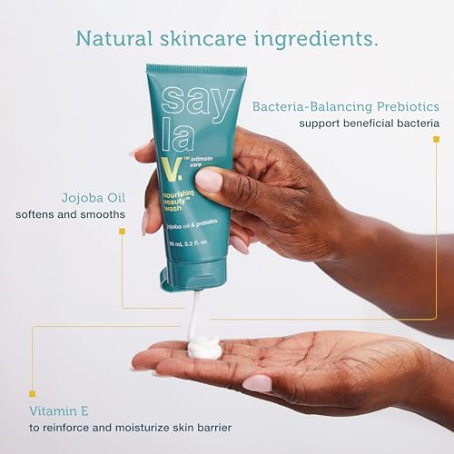SAY LA V. Nourishing Veauty Feminine Wash, Intimate Vulva Hygiene with Prebiotics, Jojoba, Vitamin E SAY LA V