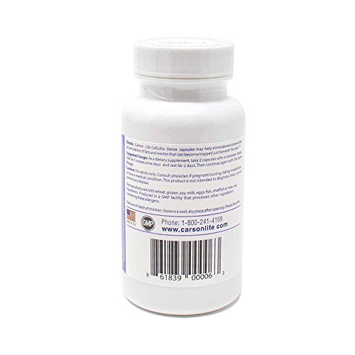 Carson Life Anti Cellulite Detox Pills Helps Prevent and Eliminate Cellulite - Supplement