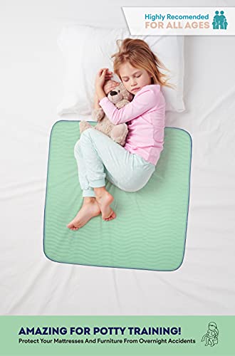 IMPROVIA® Washable Underpads, 34" x 36" (Pack of 6) - Heavy Absorben