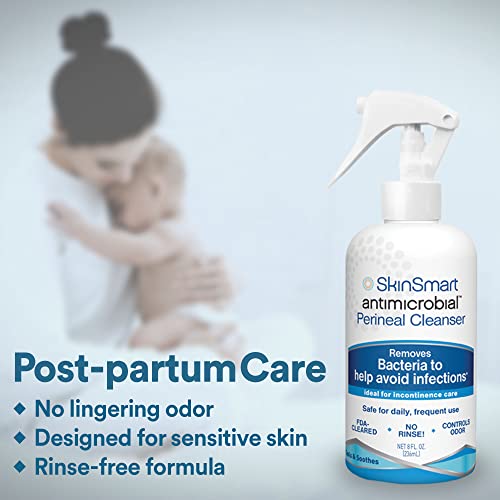 SkinSmart Antimicrobial Perineal Cleanser, Ideal for Incontinence Care SkinSmart Antimicrobial