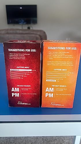 Total Tea Detox Tea & Energy Tea Set - 25 Day Detox Tea - Herbal SIim Tea