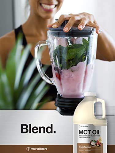 MCT Oil 64 oz | 100% Pure | Blends with Coffee, Tea, Juice and Liquids | Value Size Unflavo