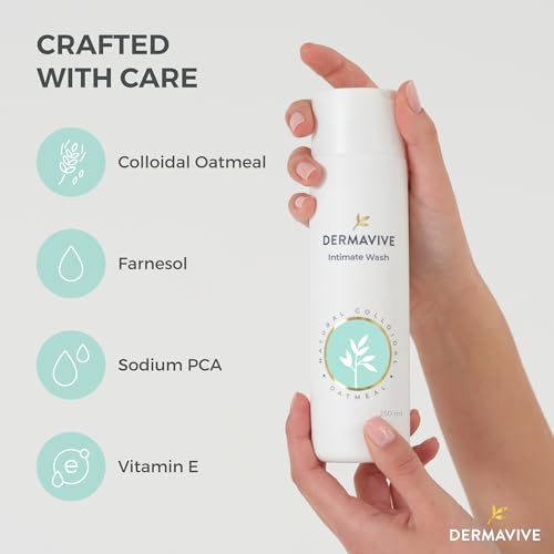 Dermavive Intimate Wash, Gentle Feminine Cleanser for Women, Soap-Free Feminine Hygiene Wash Dermavive