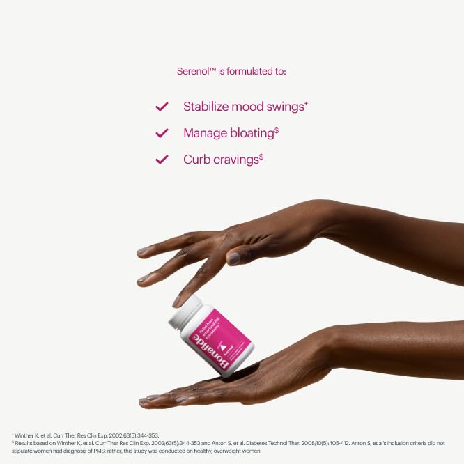 Bonafide Serenol PMS Relief – Hormone-Free, Drug-Free Relief from Mood Swings & Irritability Due Bonafide