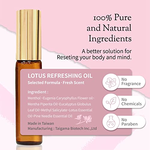 Don Du Ciel Organic and Kid-Friendly Lotus Essential Oil Blend Roll On for Stress Relief and Itch Relief Don Du Ciel