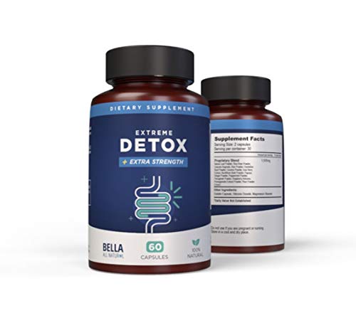 Bella All Natural Extreme Detox - Colon Cleanse and Full Body Detox - 60 Caps Bella All Natural