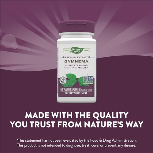 Nature's Way Gymnema Capsules, 500 mg per serving, 60 Count Nature's Way