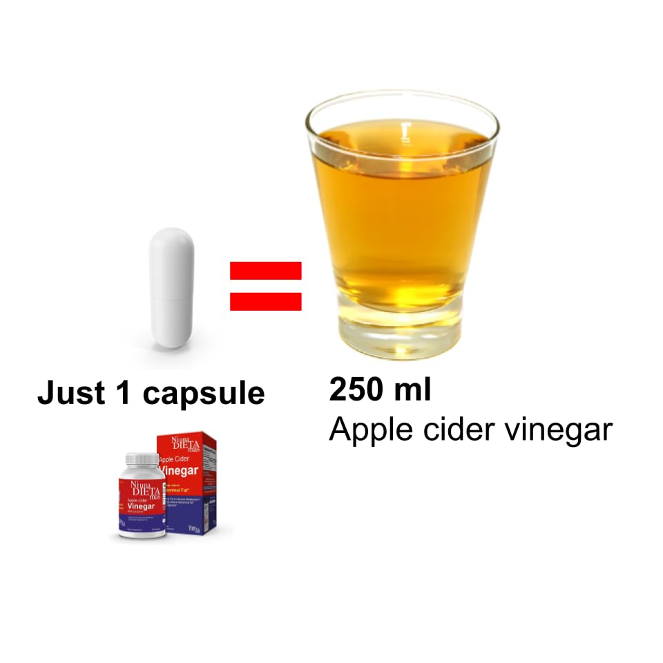 Reduce Abdominal Fat - Vinegar Capsules - Best for Weight Loss - Glucose Ni una dieta más