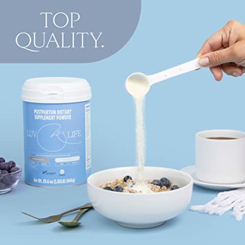 LUV&LIFE Postpartum Vitamin Supplement Powder Vanilla Flavored Has Postnatal Multivitamins