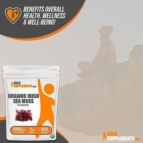 BULKSUPPLEMENTS.COM Organic Irish Sea Moss Powder - Sea Moss Supplement BULKSUPPLEMENTS.COM