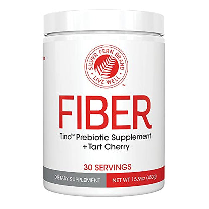 Tino Natural Gluten Free Prebiotic Fiber Supplement - with Tart Cherry Extract & Polycan 
