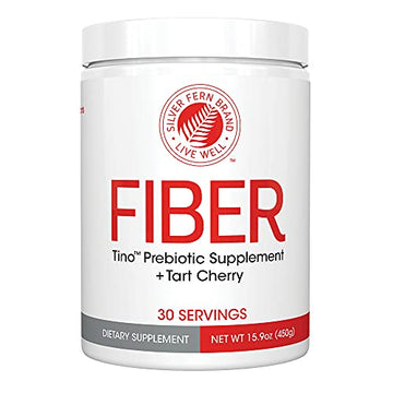 Tino Natural Gluten Free Prebiotic Fiber Supplement - with Tart Cherry Extract & Polycan 