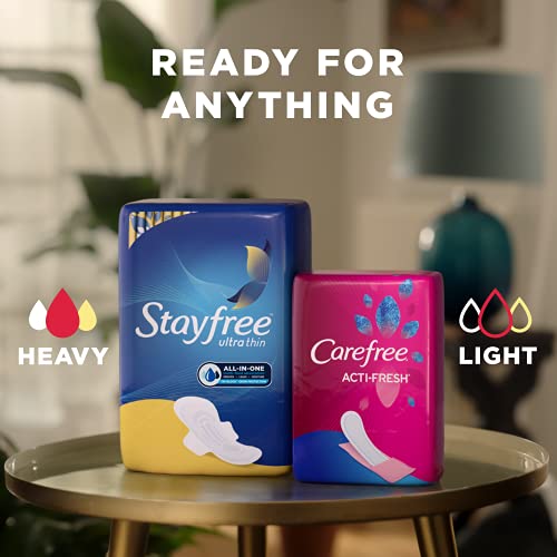 Stayfree Maxi Pads for Women, Super - 66 Count Stayfree