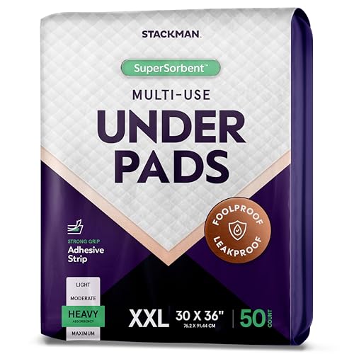 XXL Bed Pads, 5-Layer Disposable 30 x 36 Chucks Pee Pads for Incontinen