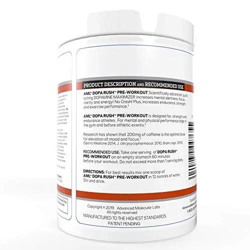 AML ADVANCED MOLECULAR LABS Preworkout, Performance Enhancer, Increases Drive, Star Punch, 18.34 oz