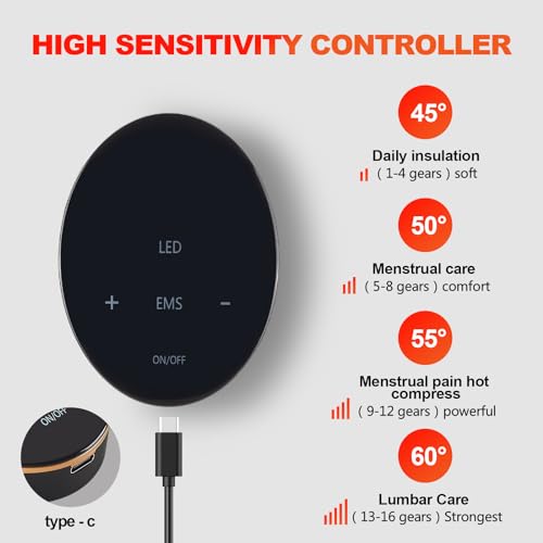 Red Light Therapy Belt Vibrating for Muscle Recovery and Pain Relief DYUF