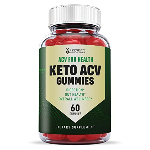 Justified Laboratories ACV for Health Keto ACV Gummies 1000MG with Pomegranate Juice