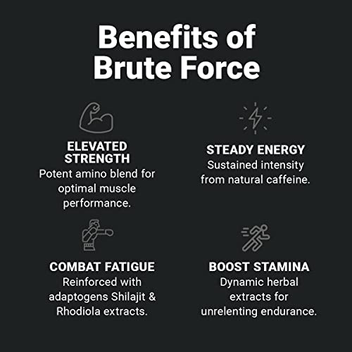 Wilderness Athlete - Brute Force Pre-Workout | Best Pre Workout Powder for Women & Men