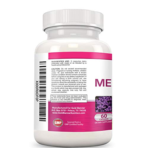 Advanced Menopause Support - Natural Female Hormonal Complex for Hot Flashes, Mood Swings Gold Banner
