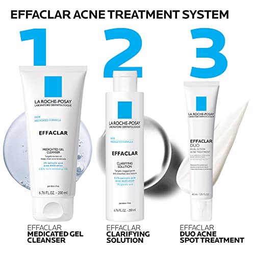La Roche-Posay Effaclar Dermatological 3 Step Acne Treatment System