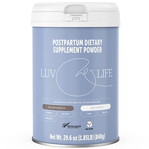 LUV&LIFE Postpartum Vitamin Supplement Powder Vanilla Flavored Has Postnatal Multivitamins