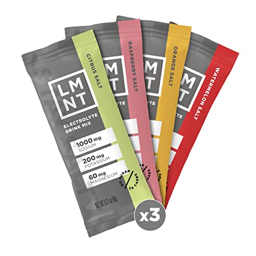 LMNT Zero-Sugar Electrolytes - Variety Salt - Hydration Powder Packets | No Dodgy Ingred
