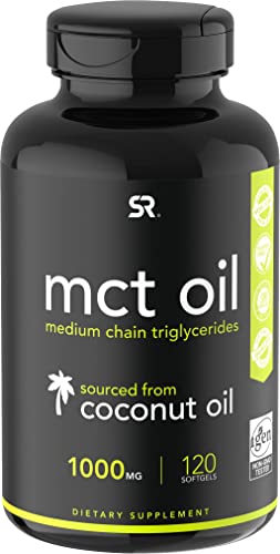 Sports Research Keto MCT Oil Capsules derived from Coconut Oil | Keto Fuel for The Brain
