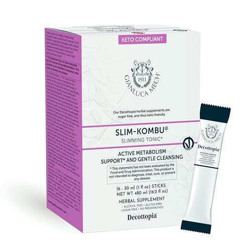 Gianluca Mech - Slim-Kombu, Keto Compliant Slimming Tonic, Gluten Free Dietary Supplement