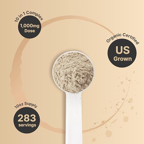 NatureBell Organic Myco Guardians 10 in 1 Mushroom Powder, 10oz | Fresh Superfood NatureBell