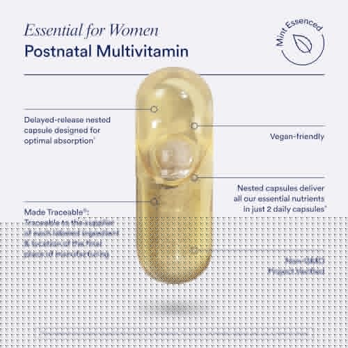 Ritual Postnatal Multivitamin and Protein Duo with Postnatal Vitamins and Organic Vanilla Protein Powder 20g Ritual