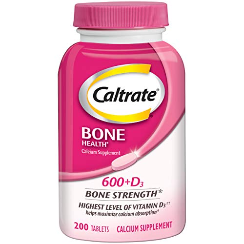 Caltrate 600 Plus D3 Calcium and Vitamin D Supplement Tablets, Bone Health Supplements