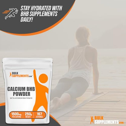 BulkSupplements.com Calcium BHB Powder - Beta-HydroxyButyrate Powder, BHB Supplement