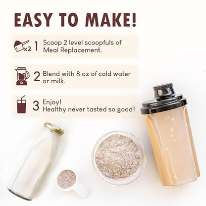 HARMONIFY Meal Replacement Shake for Women with Chocolate Flavor, 15g Plant Based