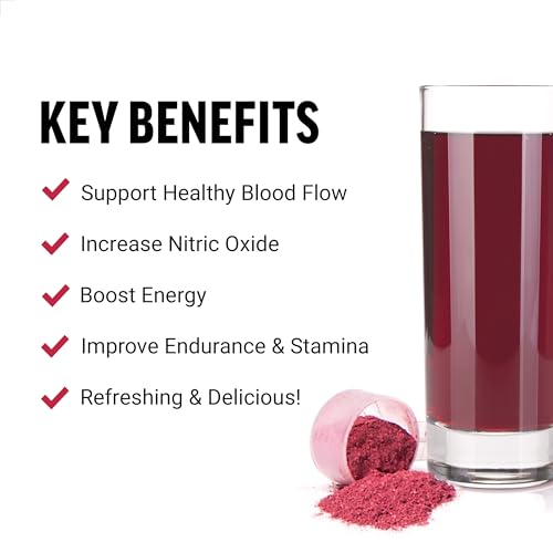Force Factor Total Beets Drink Mix Superfood Powder with Nitrates to Supp