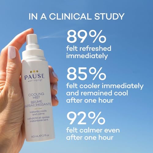 Pause Well Aging Cooling Mist | Calming Mist Spray for Cooling Skin & Stress Relief | Hot Flash Relief Pause Well-Aging